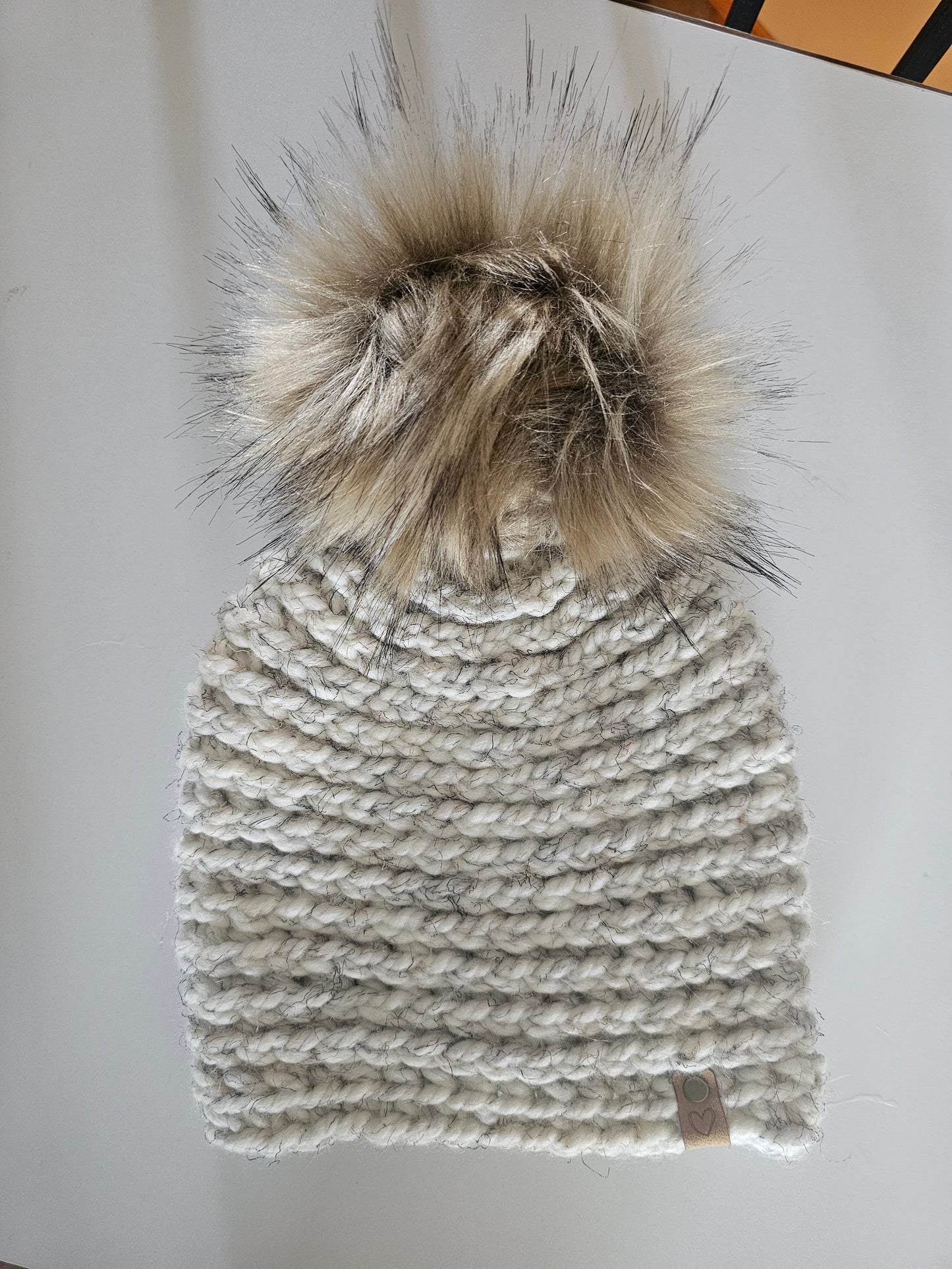 Ready to Ship - Crochet Beanie with removeable Pom