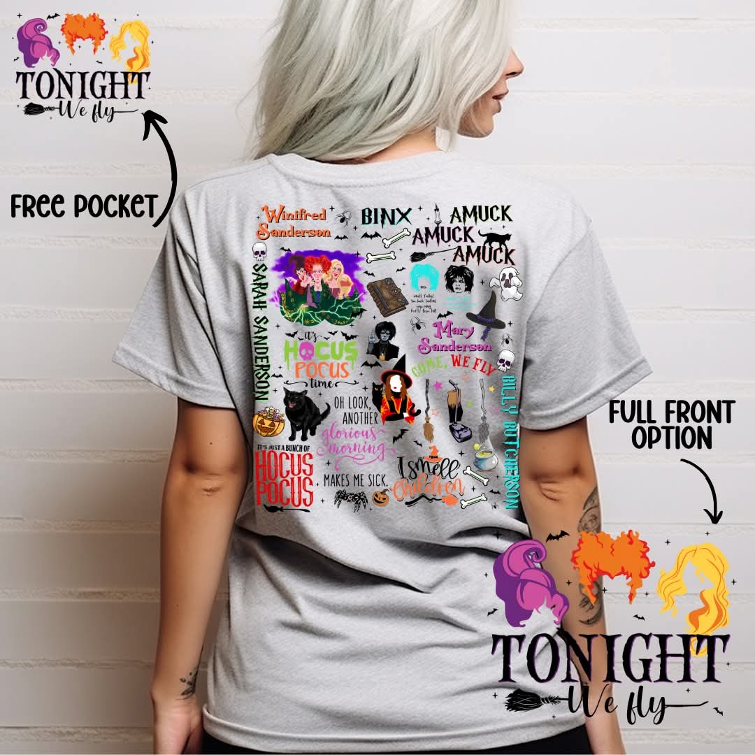 Sanderson Sisters Tonight We Fly - Front and Back - Transfer