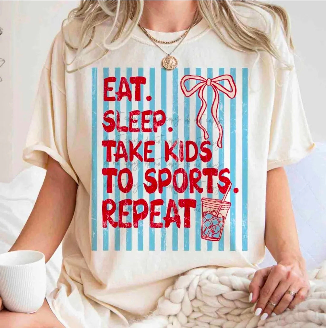 Eat Sleep Take Kids To Sports Repeat - Transfer