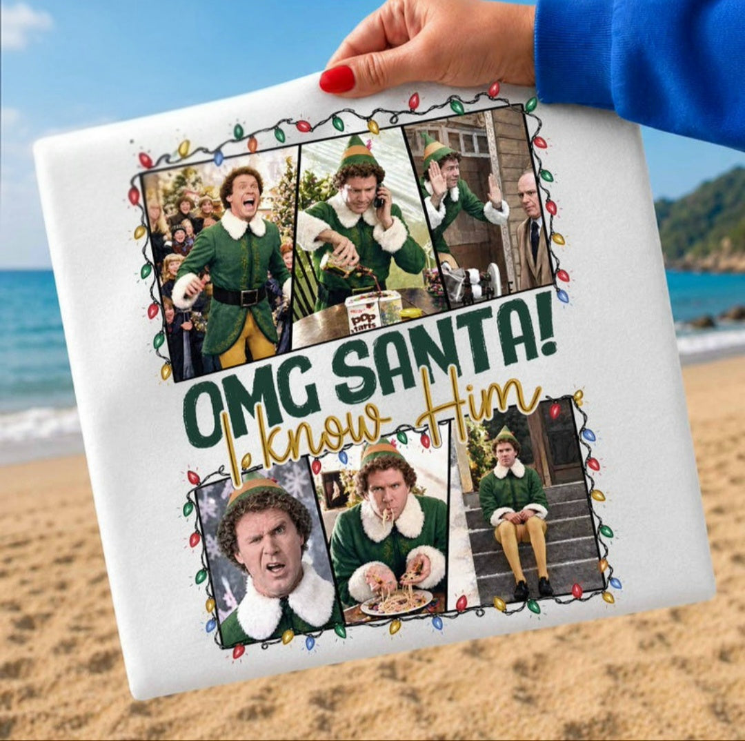 OMG Santa I Know Him Buddy Elf - Transfer