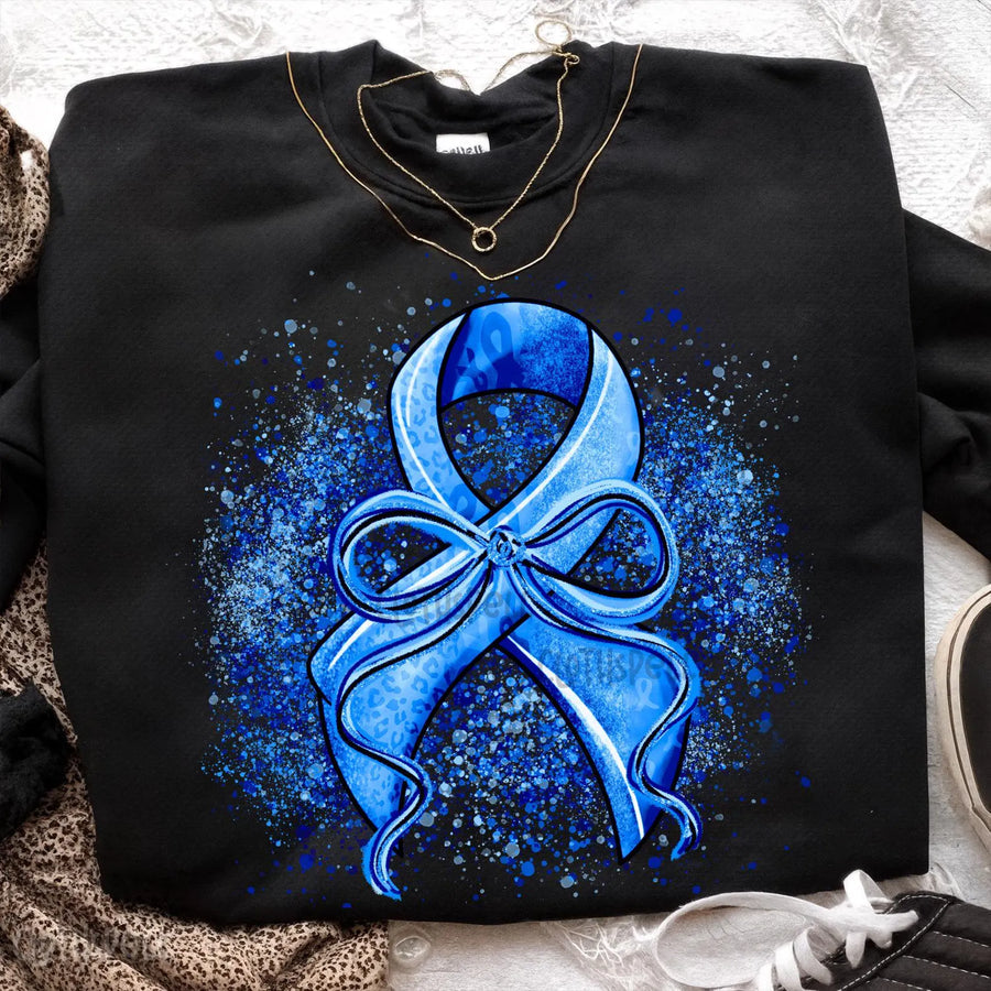 Blue Awareness Ribbon - Transfer