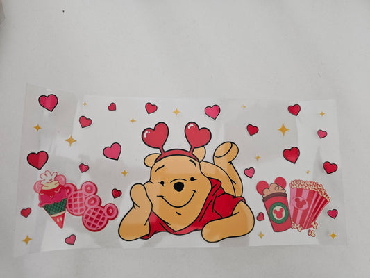 Honey Bear with Hearts and Coffee