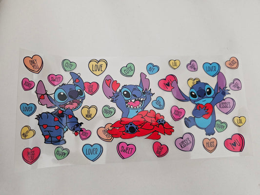 Blue character Hearts with wording