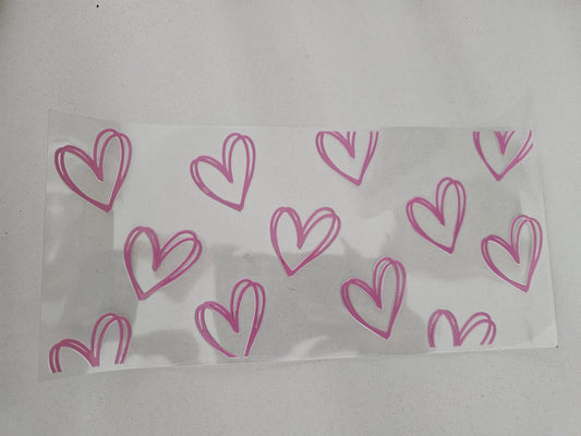 Scribble Pink Hearts