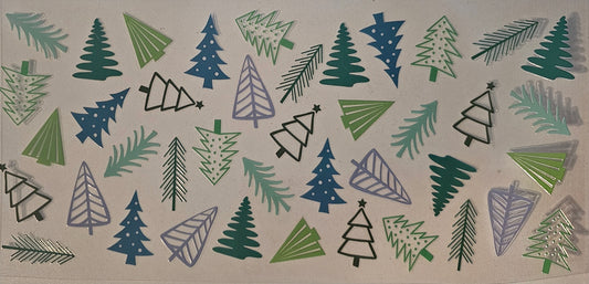 Blue and Green Trees