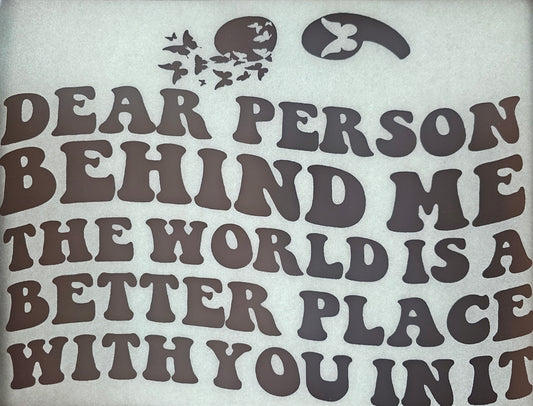 Dear Person Behind Me - Transfer