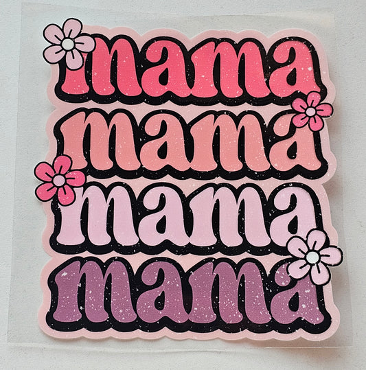 Mama floral - 16 oz UV DTF Decal