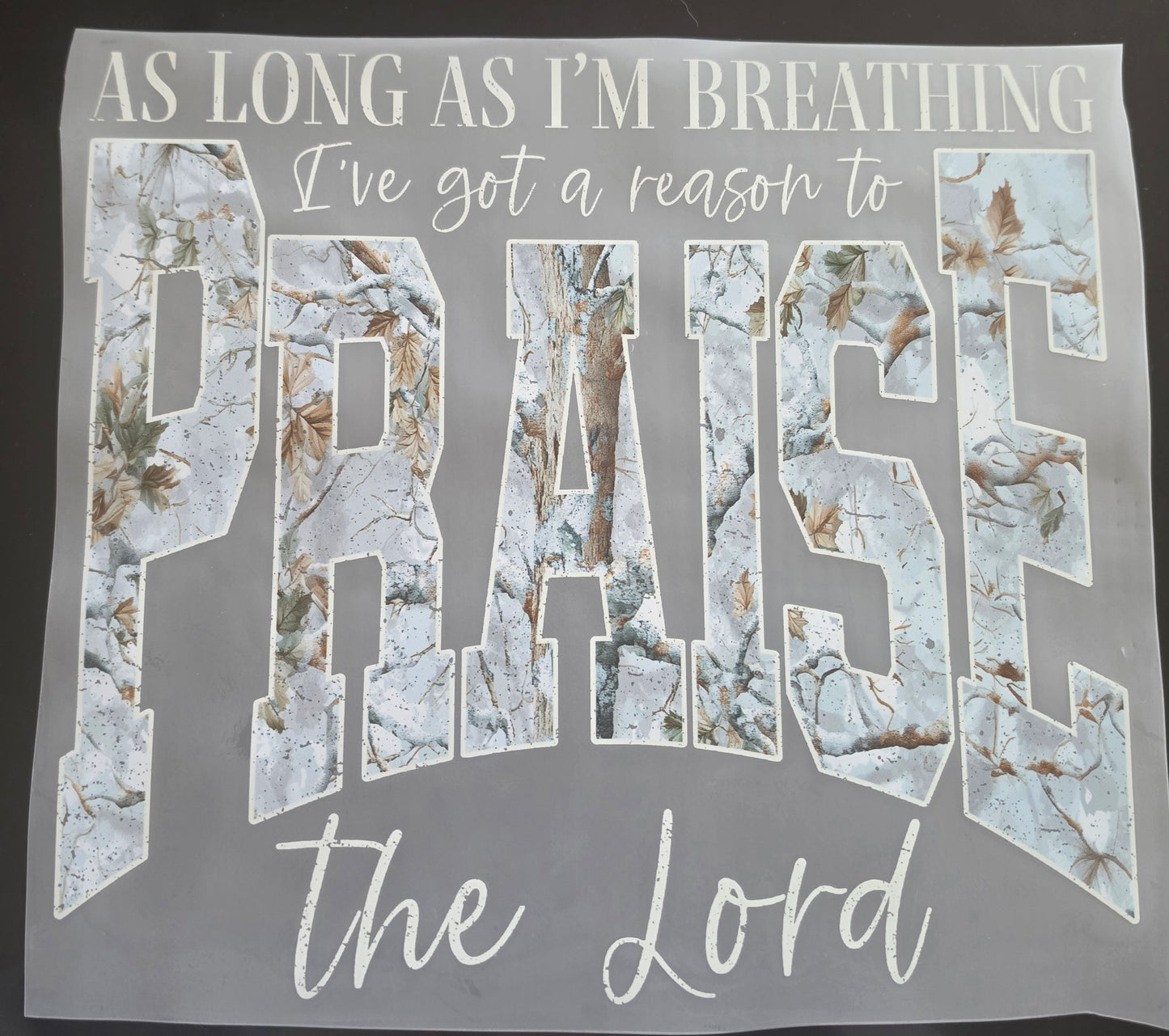As Long As I'm Breathing I've Got a Reason to Praise the Lord - Transfer