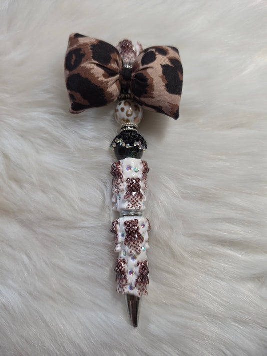 Ready to Ship - Luxury Handbag Bear Clay Bow Pen