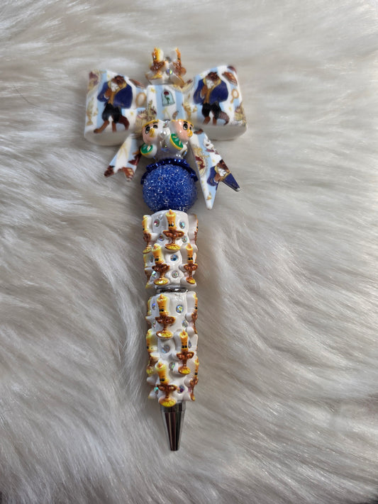 Ready to Ship - Beauty Princess with Beast Bow Pen