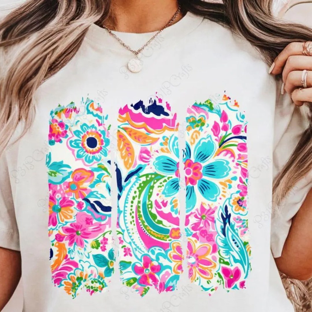 Bright Floral Pattern - Transfer