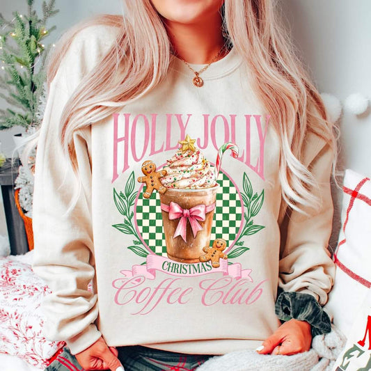 Holly Jolly Christmas Coffee Club - Transfer