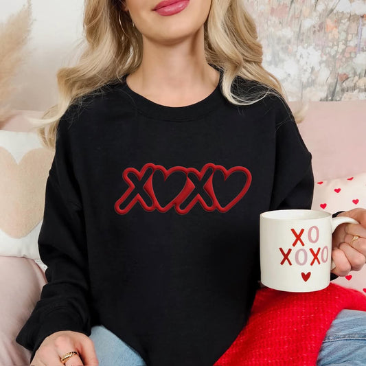 XOXO Heart Puff Print - Transfer