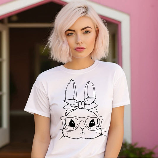 Rabbit With Glasses - Transfer