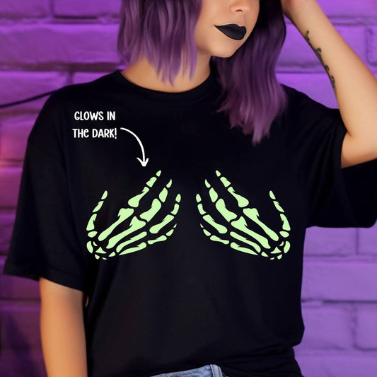 Skeleton Hands Glow In The Dark - Transfer