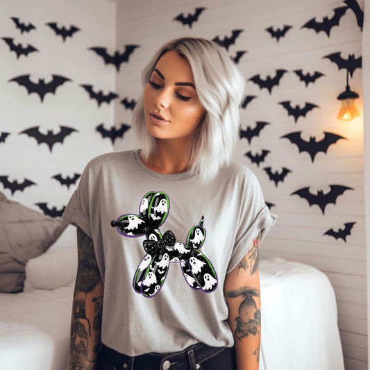 Black Balloon Dog Ghosts & Bowtie - Transfer