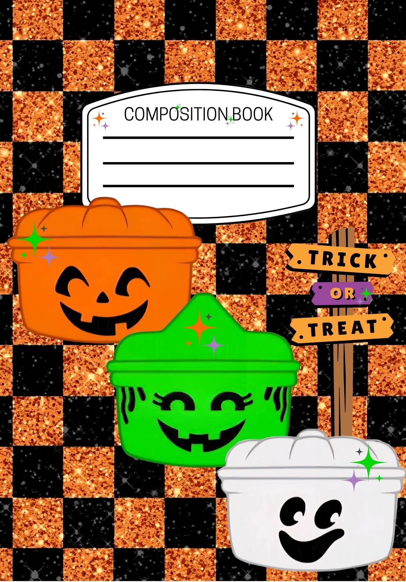 Composition Notebook - Halloween Buckets