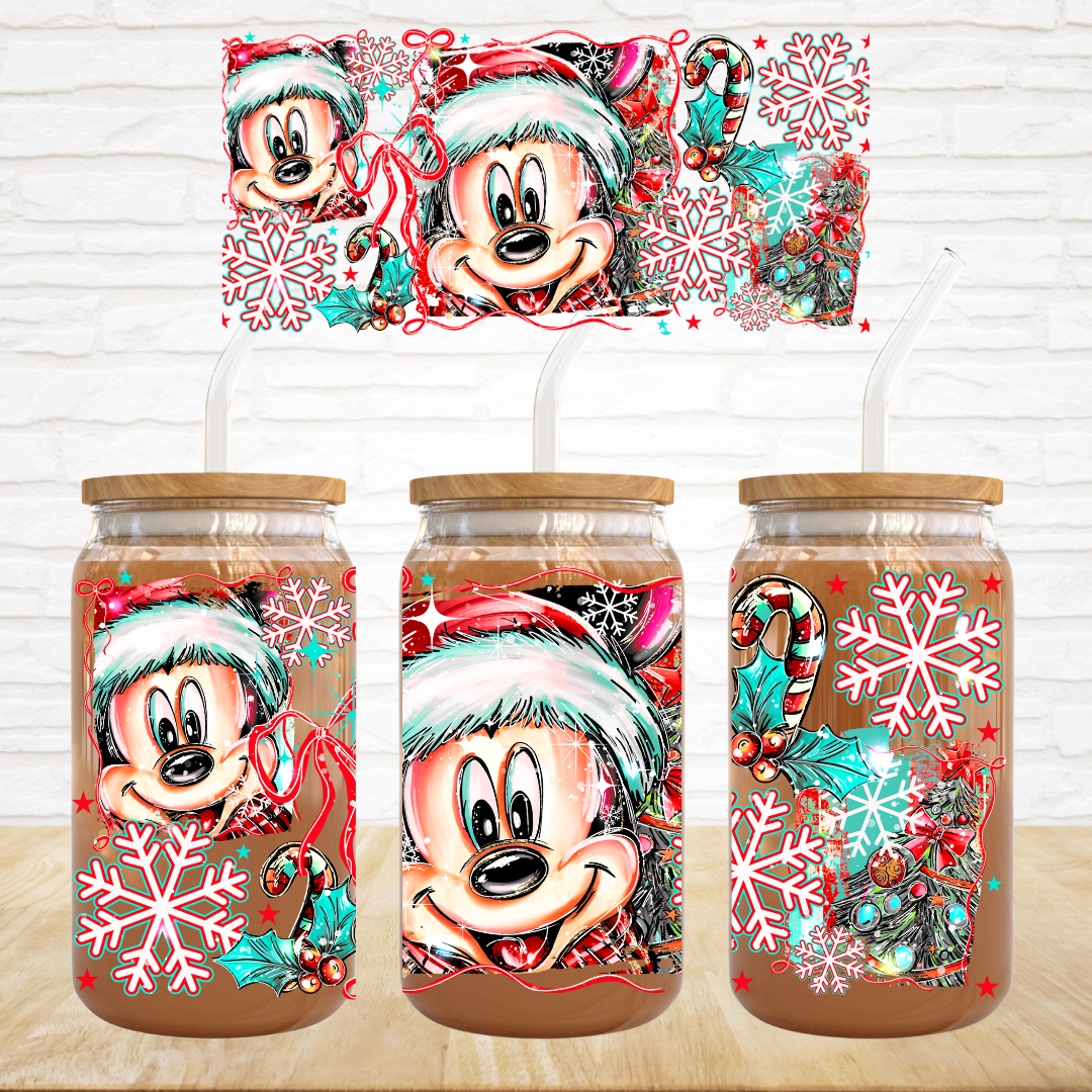 Boy Mouse Christmas - UV DTF Wrap
