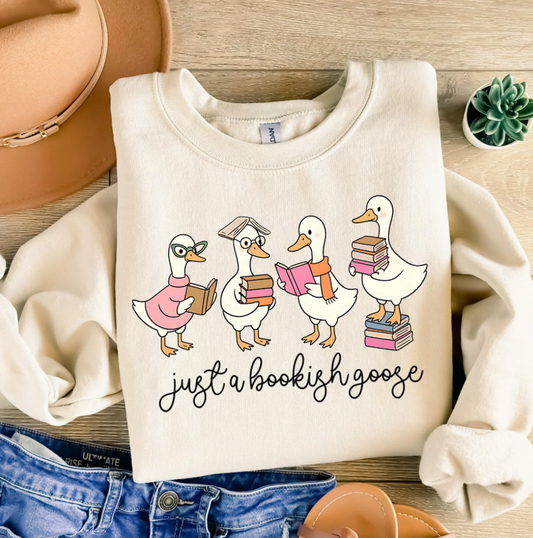 Just A Bookish Goose - Transfer
