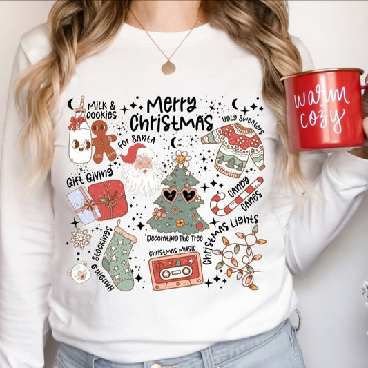 Merry Christmas Doodle - Transfer