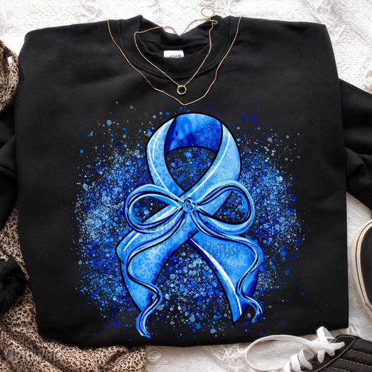 Blue Awareness Ribbon - Transfer
