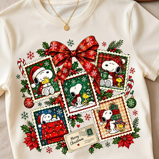 Snoopy Stamps Christmas - Transfer