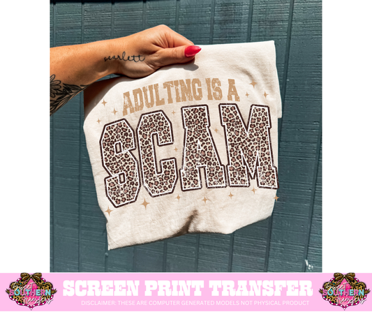 Adulting is a Scam Leopard- Transfer