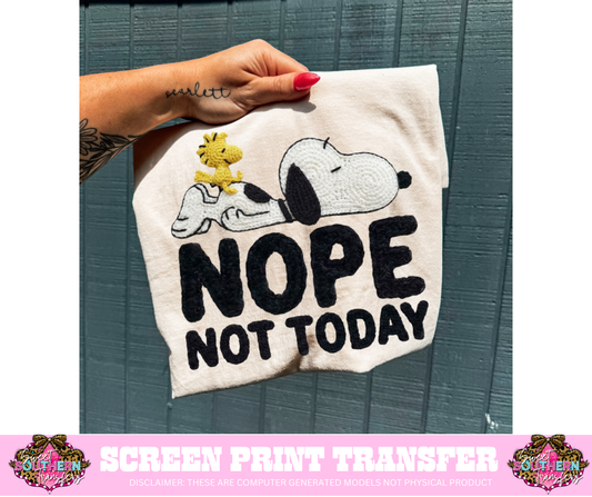 Snoopy Not Today - Transfer