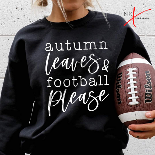 Autumn Leaves & Football Please T-shirt