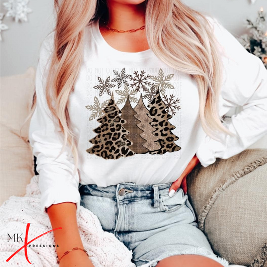 Cheetah Christmas Sweatshirt