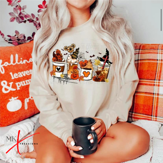 Spooky Minnie Latte Sweatshirt