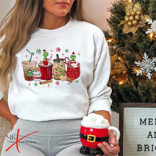 Iced Grinch Latte Sweatshirt